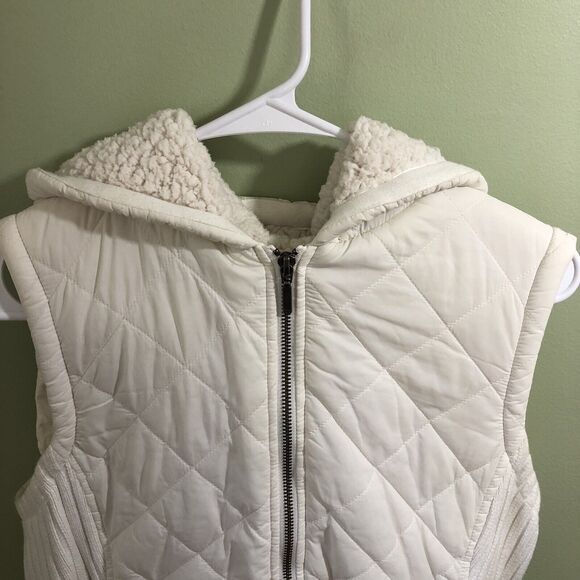 Cambridge Dry Goods Women's Vest Hooded Full Zip White Size Large - Picture 2 of 7